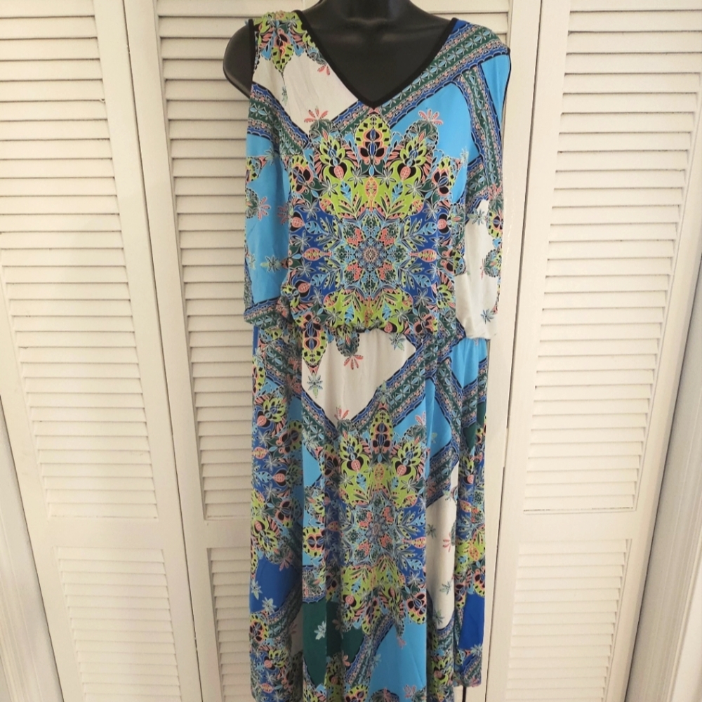 Plus size patchwork dress